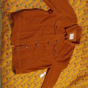 Old Navy copper corduroy trucker jacket